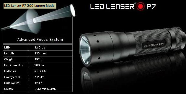 led lenser p7 lumens